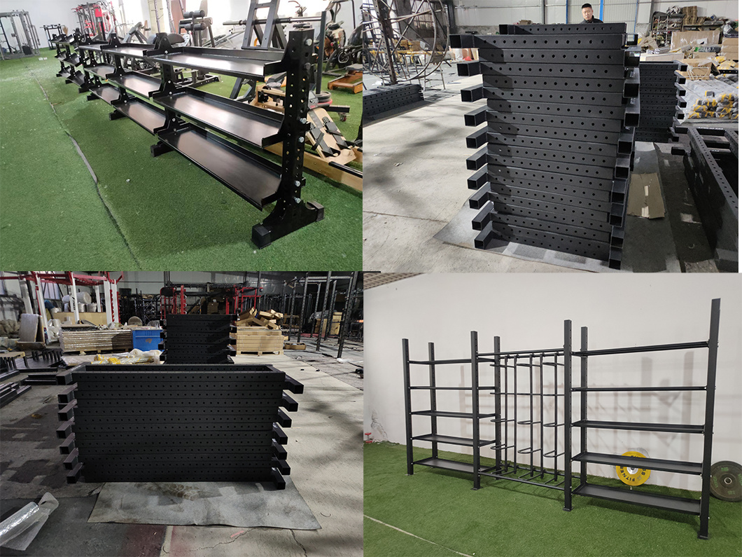 Pull-UPS Stretching Training Power Rack Gym Weight Lifting Equipment Competition Rubber Bumper Plates Barbells Dumbbells Multi Purpose Gym Storage Rack System