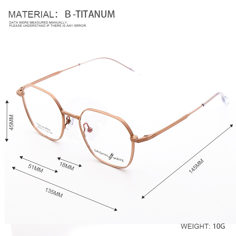 Fashionable Comfortable β Titanium Frame Eyeglasses For Unisex