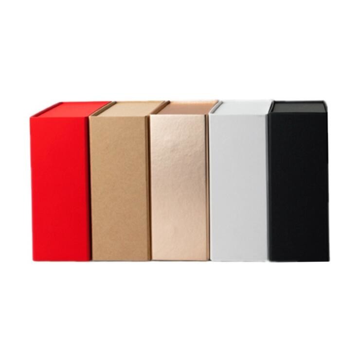 600g Foldable Jewellery Box Pink Black Red Cardboard Gift Box With Lid