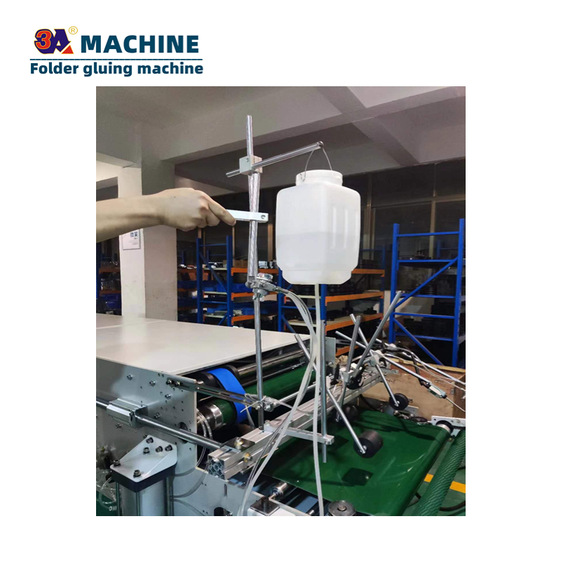 Plastic Kettle Box Folder Gluer for Box Pasting in Automatic Box Folding Gluing Machine
