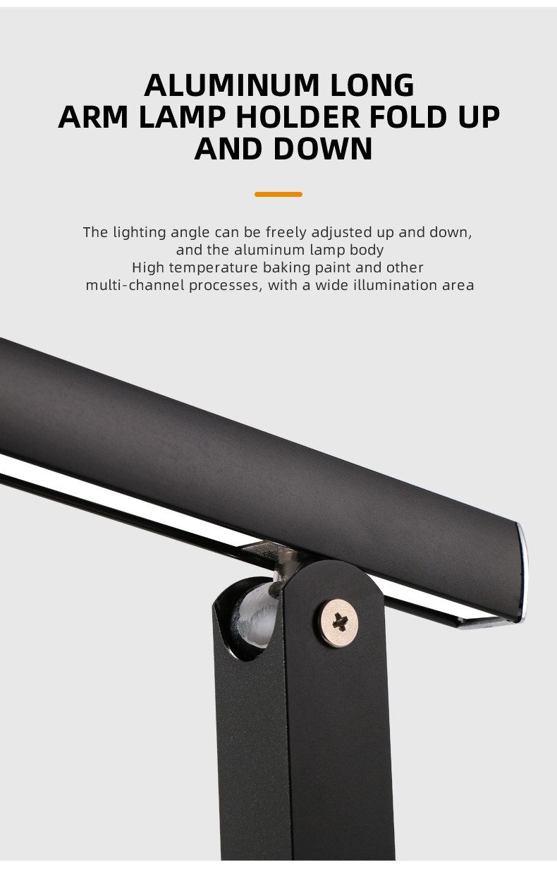 Folding 540lm Energy Saving LED Lights 6000K Table Lamp For Study