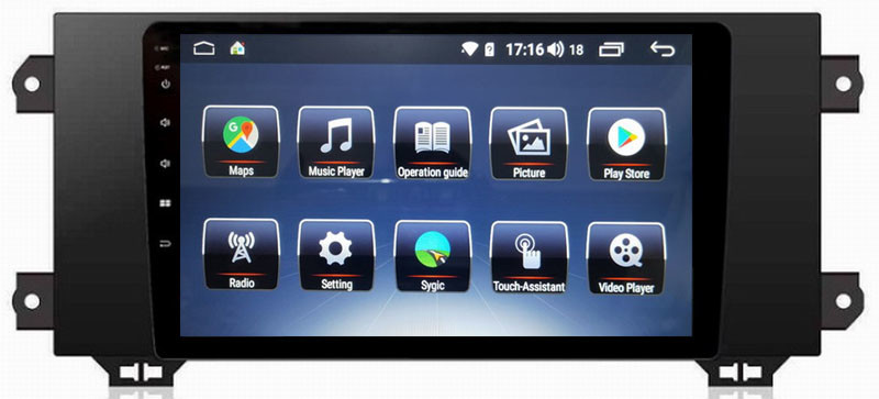 Ouchuangbo car stereo navigation radio for MG 6 support BT MP3 mirror link android 8.1 OS 4+64