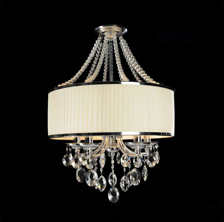 Flush mount chandelier Lighting With Lampshade (WH-MC-02)