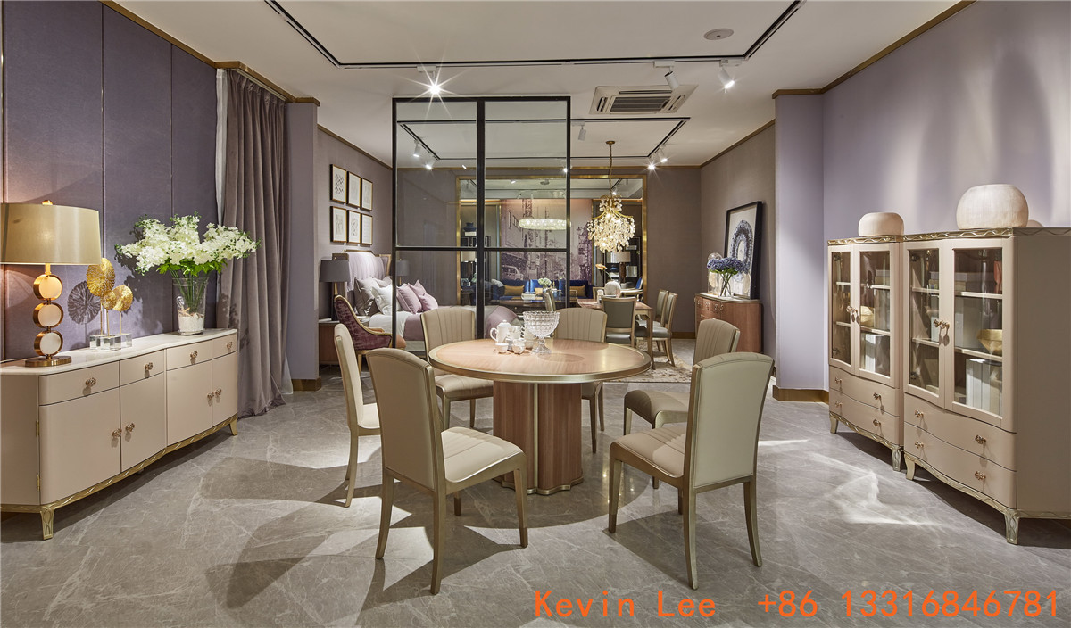 Elegance American style furniture in Light luxury design for Villa house living room leather sofa factory directly sale