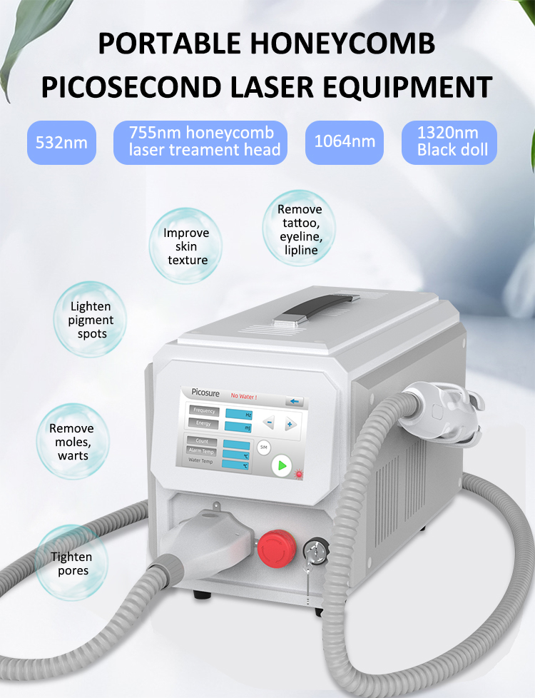 1320nm 755nm Beauty Therapy Machine Pico Laser Skin Rejuvenation Machine