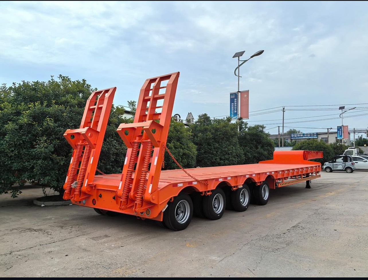 CIMC New 3-Axle Flatbed Skeleton Semi-Trailer Steel Container Truck with Wabco Brake System