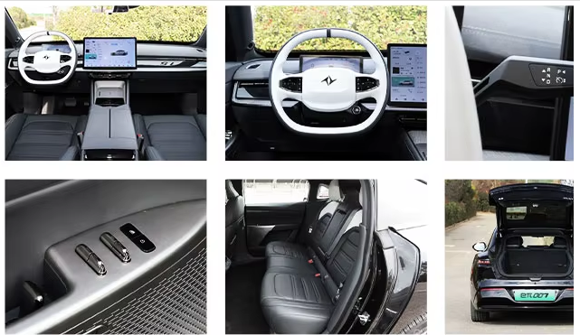 4880*1895*1460 Length * Width * Height 400 Maximum Power Dongfeng Yipai 007 Sports EV Car with 540 Range Energy Efficiency