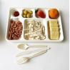 Buy cheap White Disposable Divided Plates Rectangle , Waterproof Rectangle Divided Paper from wholesalers