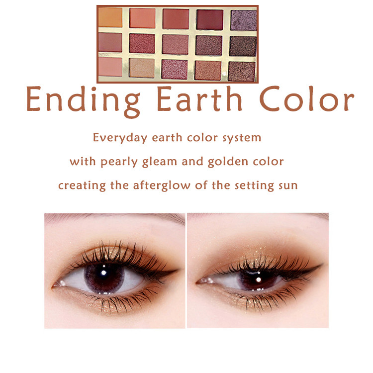 ISO Waterproof 63C Colors Pigmented Eyeshadow Palette Shimmer Glitter 2.5g