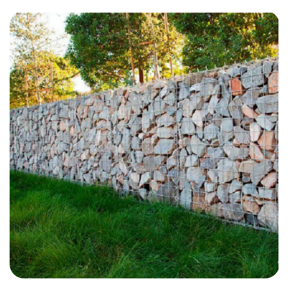 High Stability Fence Wire Rock Metal Mesh Cube Wire Mesh Box 50x50mm Aperture Product