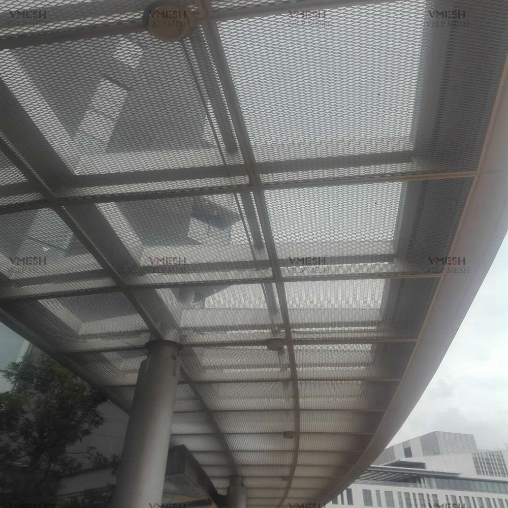 Building Ceilings Aluminum Expanded Wire Mesh Facade Screen Building Material