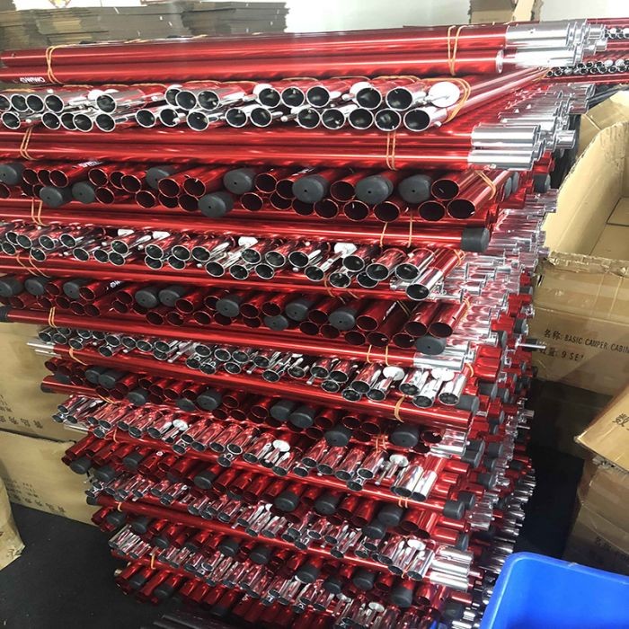 Collapsible Adjustable Tent Poles 2000x19mm With Rubber Band