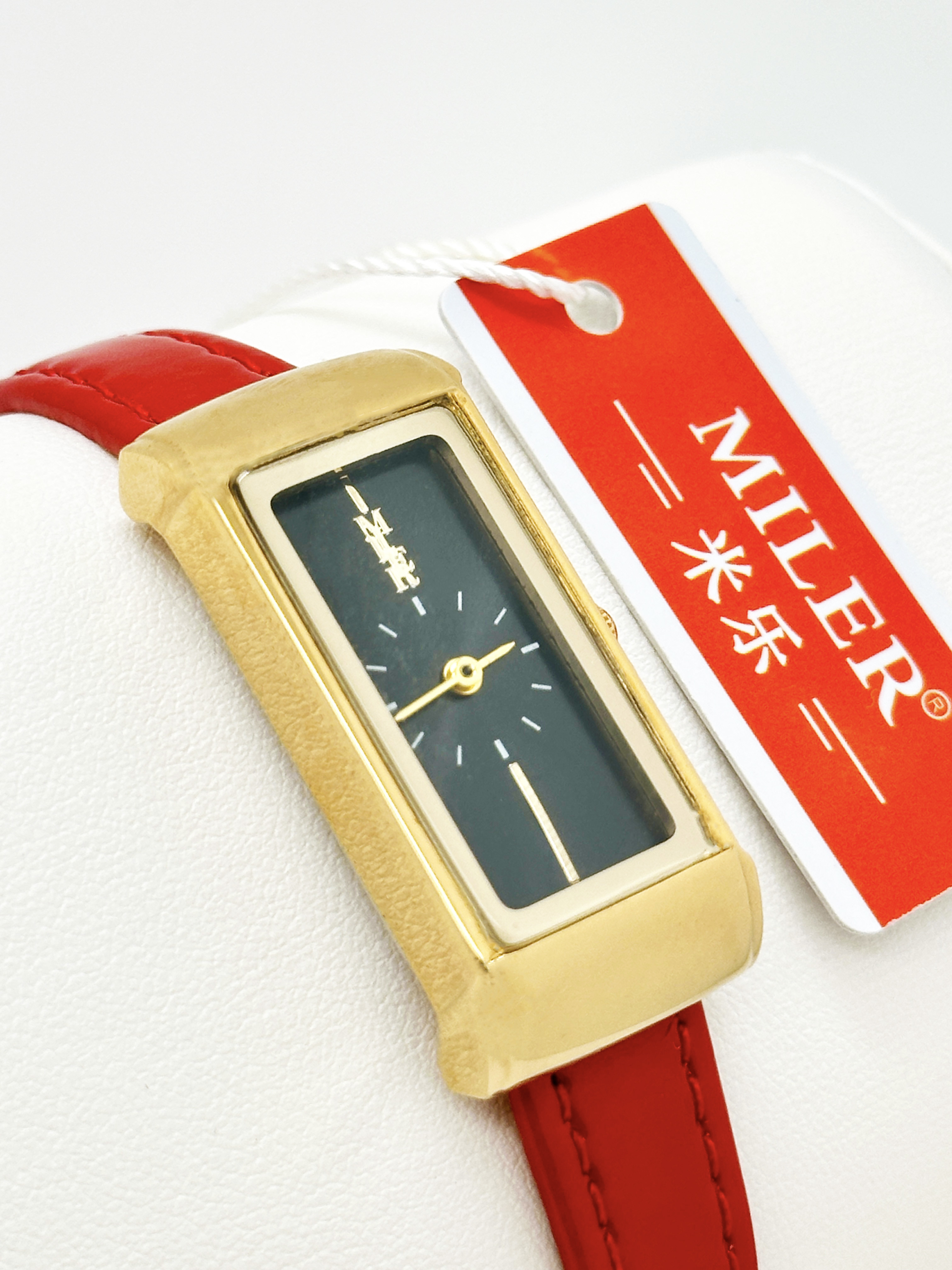 Red Leather Strap Lady Quartz Watch Fashion Quartz Leather Strap Wristwatches