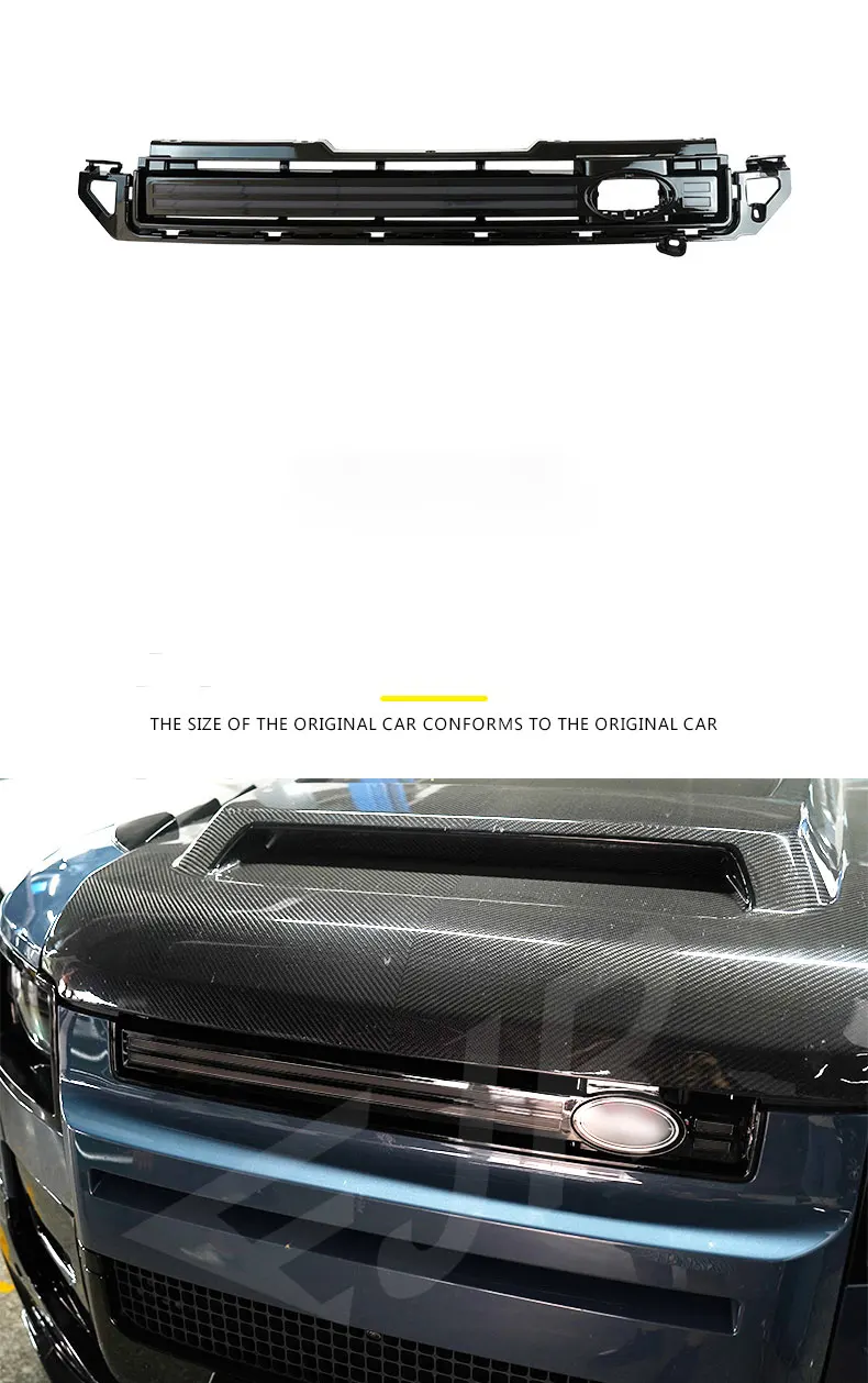 For Land Rover Defender 2020-2024 Luminous Grille Car Front Grid Strong Dynamic Flowing Day Running Light