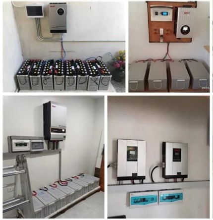 Hybrid Solar Panel Power System Portable Power Lead Aid Battery Kit 5KW