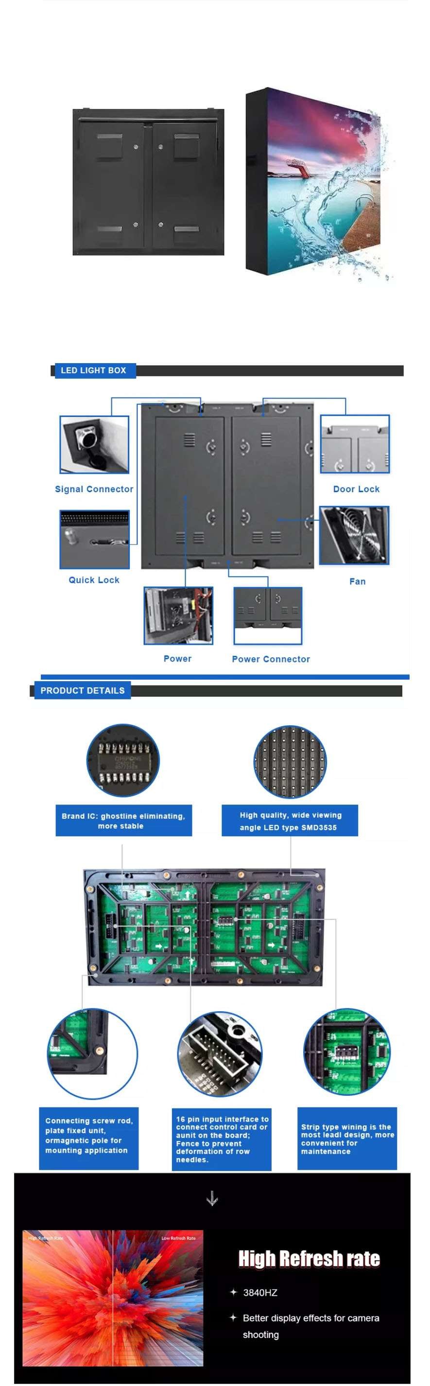 P10 Outdoor Digital Signage , Mall Advertising LED Display Screen