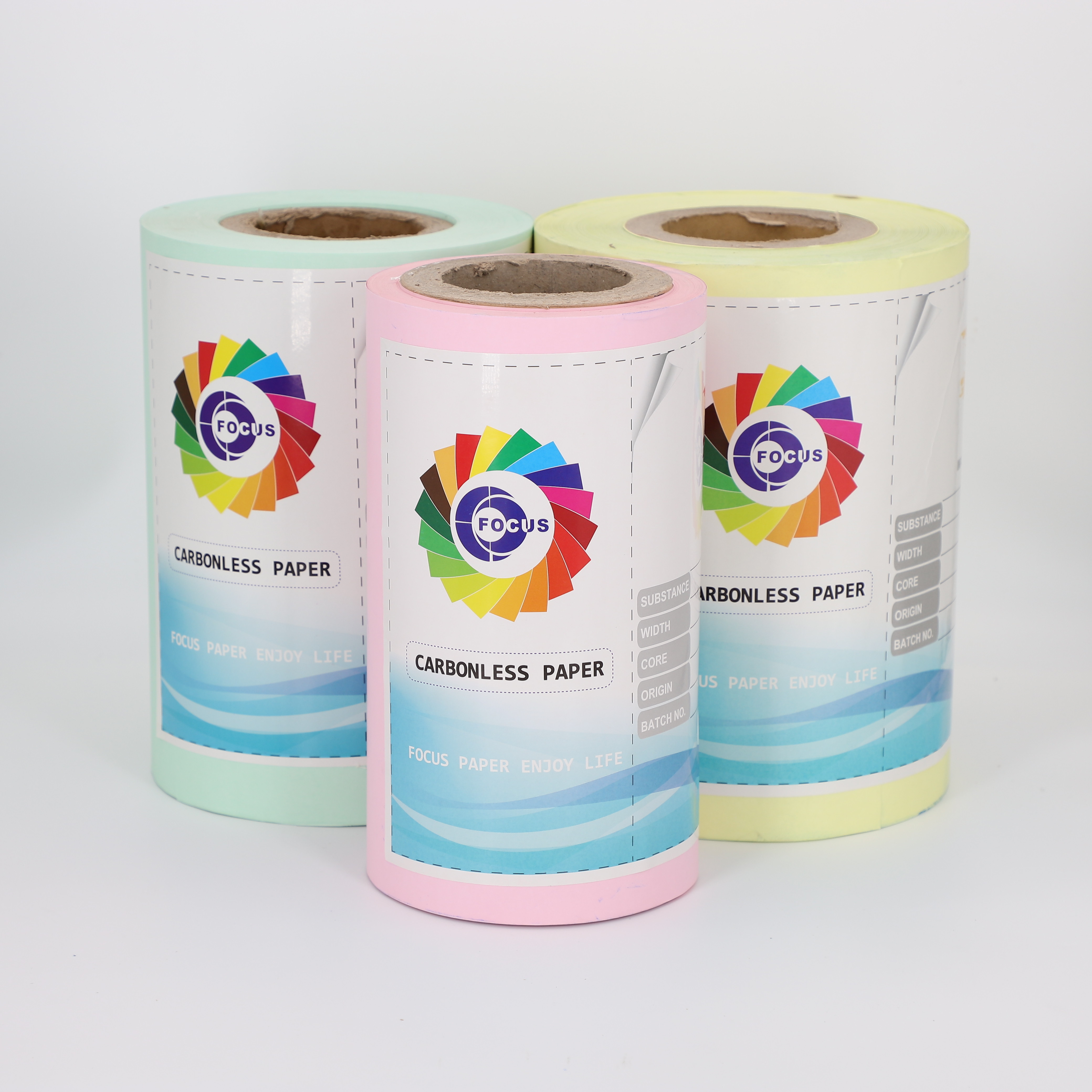 55gsm Copy Writing NCR Paper 3 Part Carbonless Paper Printing 700mm