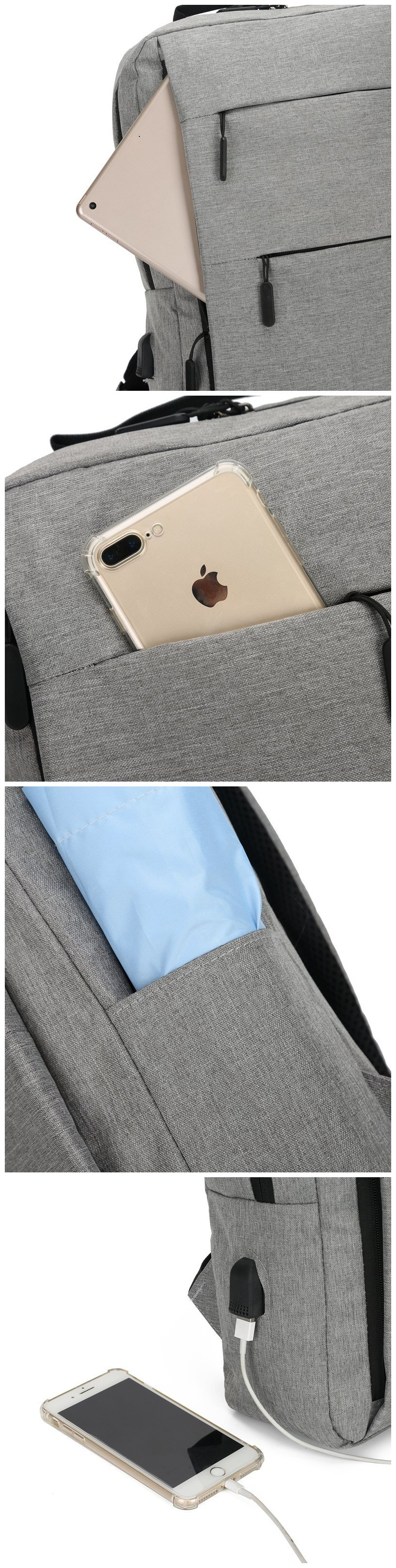 Business Men Back Pack Set Popular School 3 Set Backpack 42*30*12cm