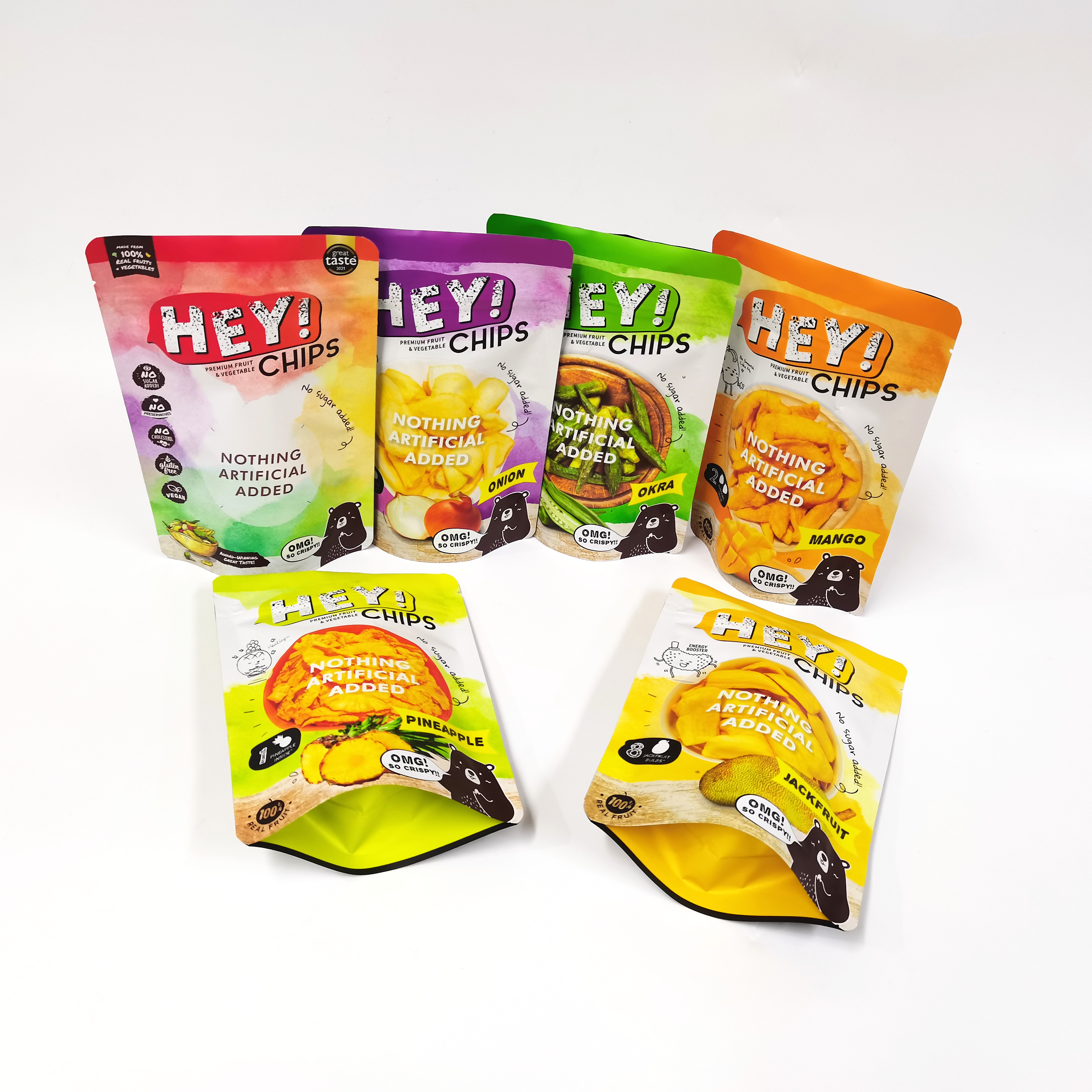 Recyclable Food Grade Waterproof Kraft Stand Up Pouch Zipper Bag