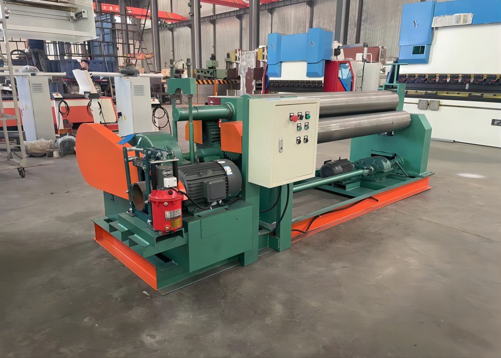 Mechanical Symmetrical 3 Roller Plate Bending Rolling Machine Hydraulic