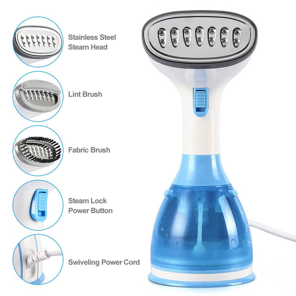 1500W Korea CE Portable Fabric Garment Steamer for Vertical Handheld Clothes Iron Vapor