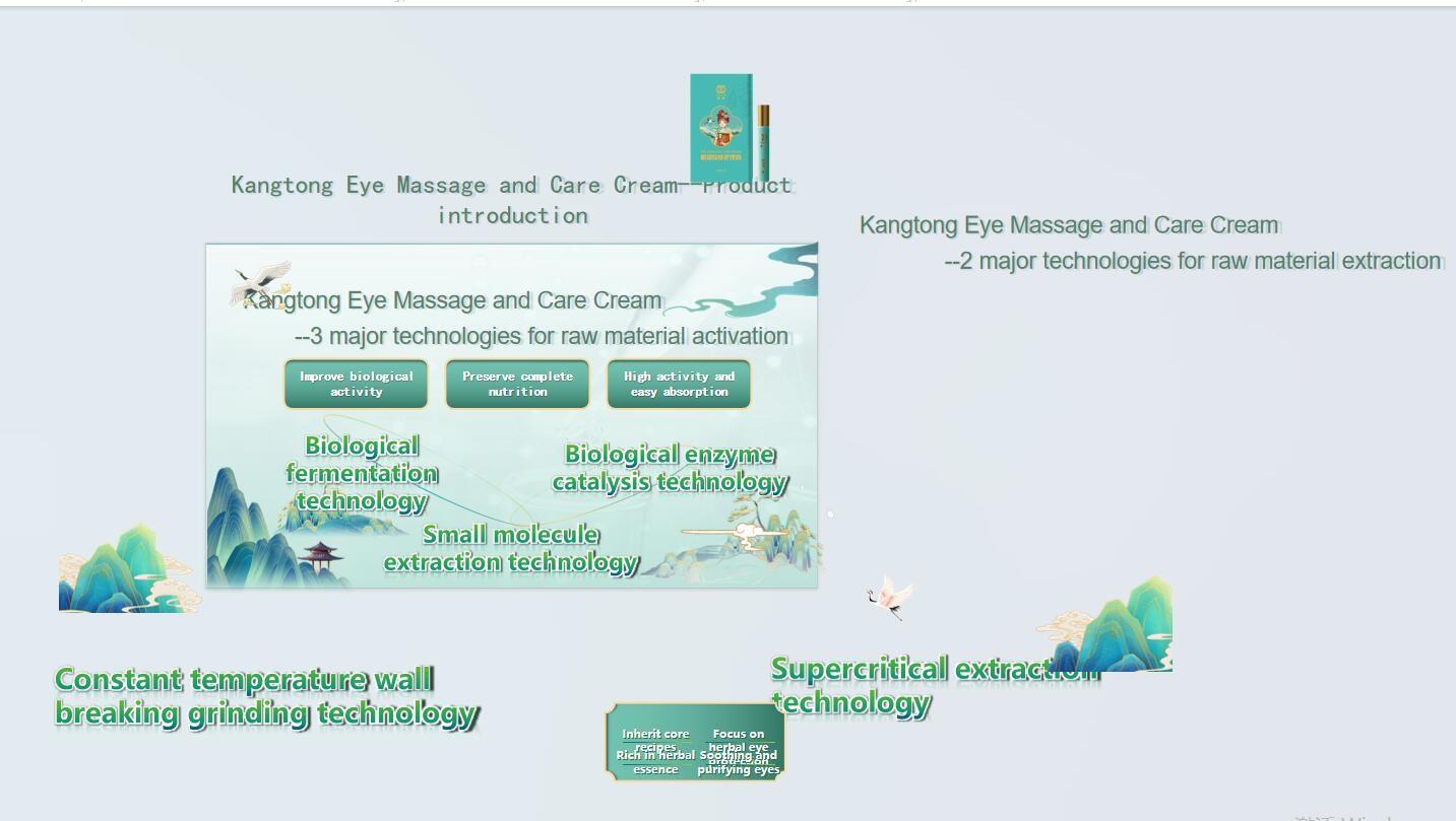 Kangtong Eye Massage and Care Cream to Solute Eye Sub-health problems