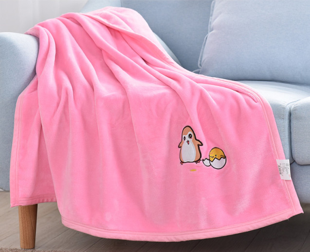 Cute Kids Cartoon Soft Flannel Fleece Blanket Animal Print For Christmas Gift