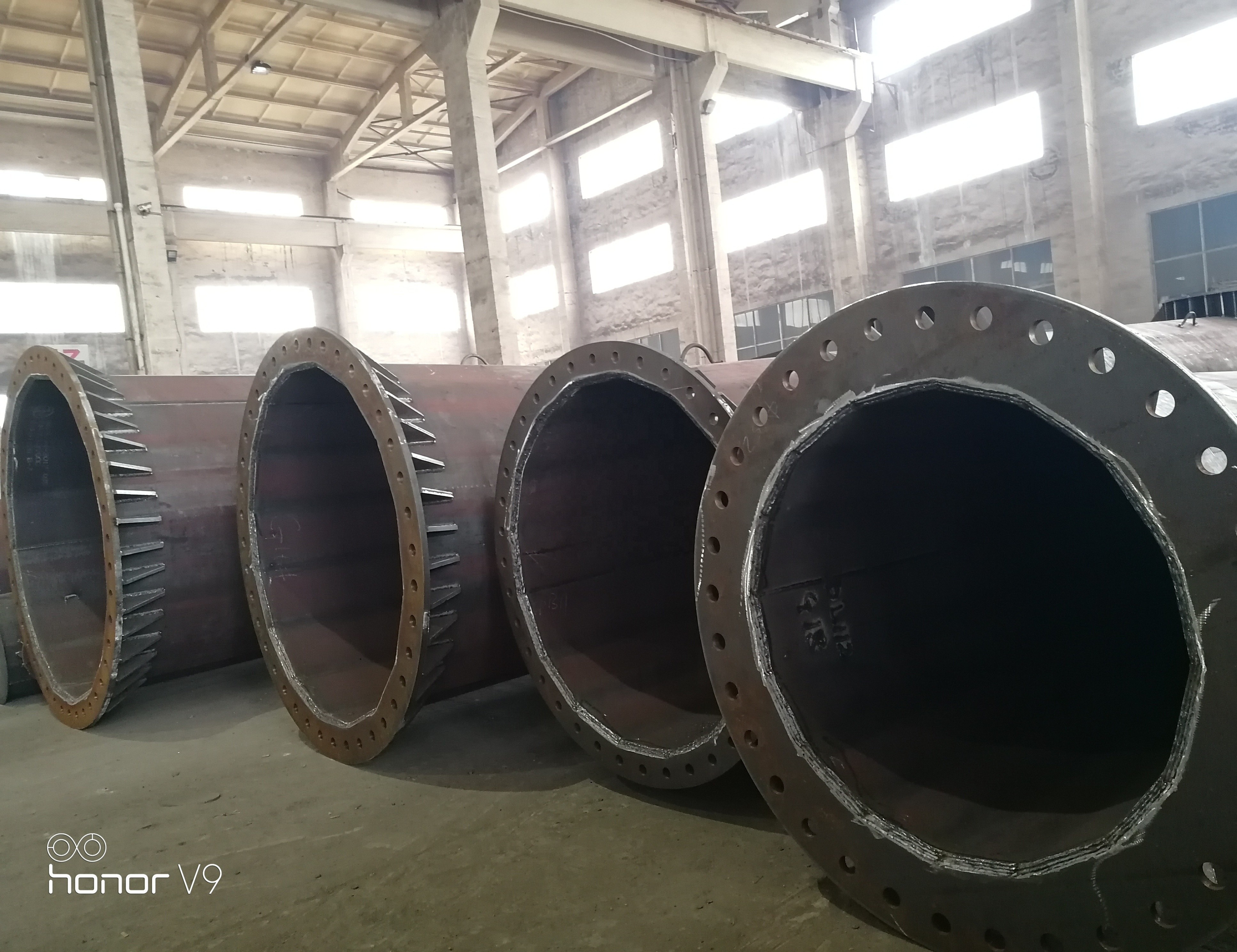 Galvanized Electrical Transmission Line Suspension Steel Tubular Pole Polygonal Shape 230KV