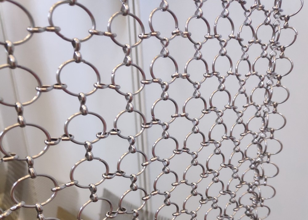 Aluminum Chain Link Decorative Curtain Architectural Wire Mesh