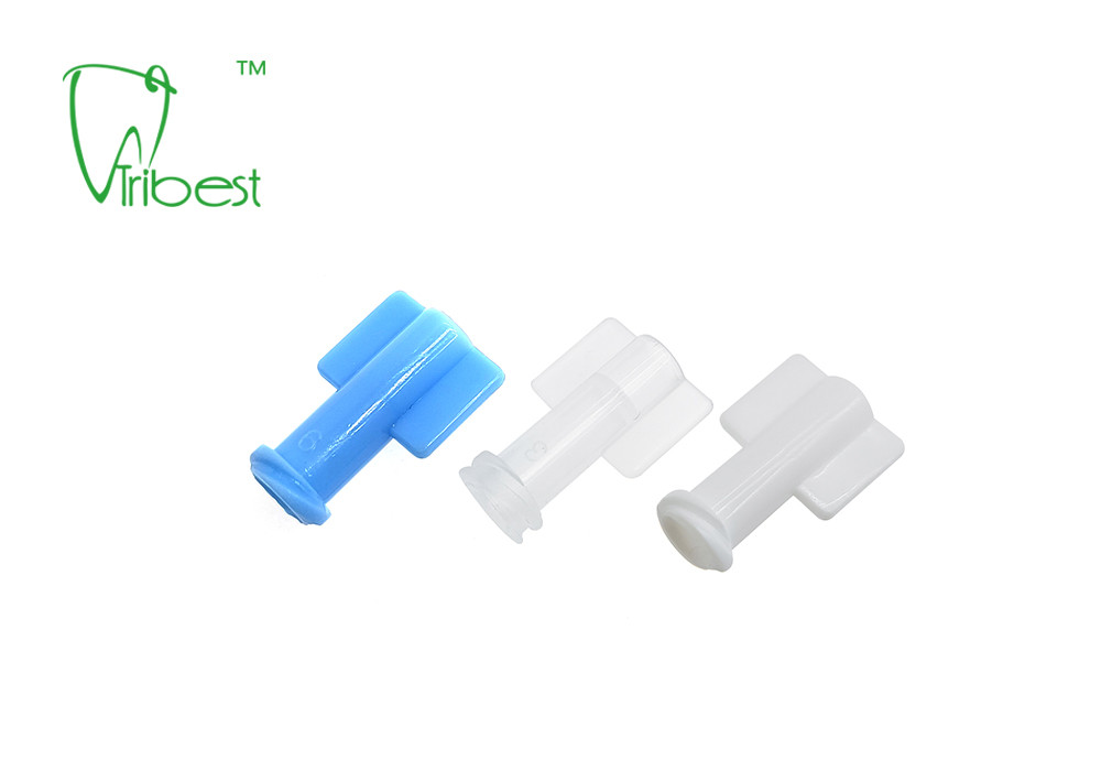 Sterile Luer Lock Luer Slip Dental Syringe Cap Disposable Blue White
