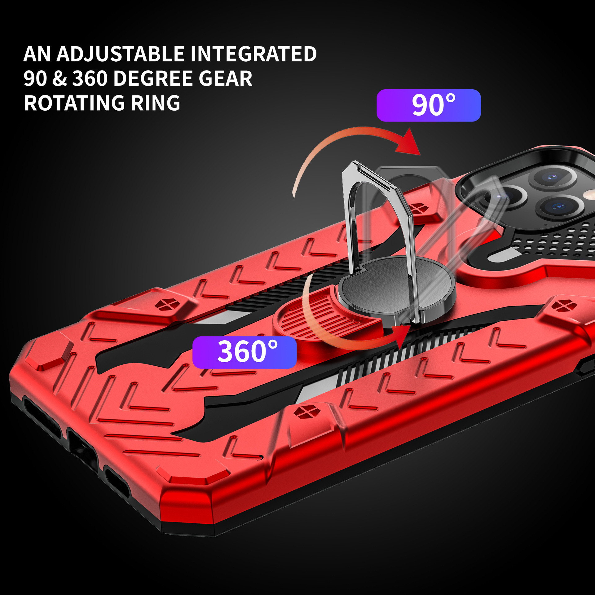 Heavy Duty Hybrid Protective Case Corners Protection Shell Stand