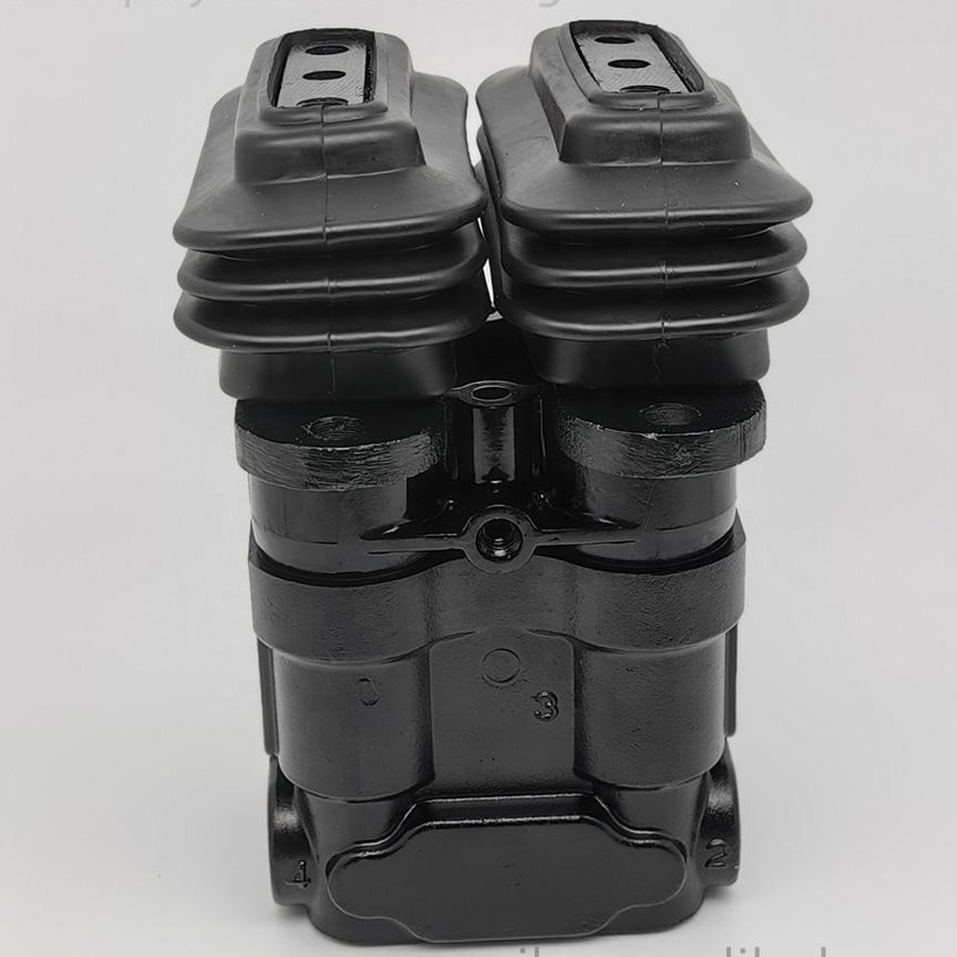 Small E306 Hydraulic Excavator Parts , Stroke Control Foot Hydraulic Pedal Valve