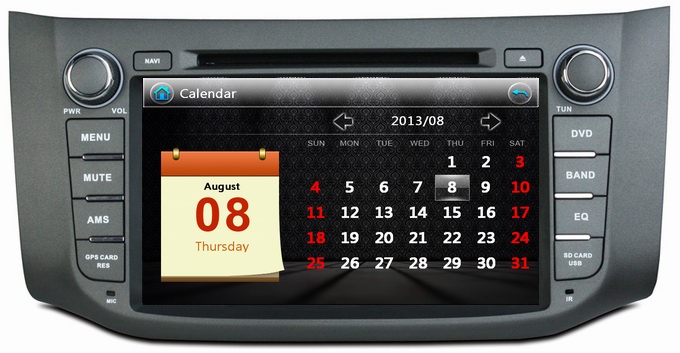 Ouchuangbo In Dash Car PC GPS Radio DVD Stereo for Nissan Sylphy /B17 2012-2014 USB iPod TV OCB-8053A