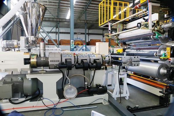 UV Imitation Marble Board Extrusion Line PVC Marble Sheet Machine 350-450kg/H