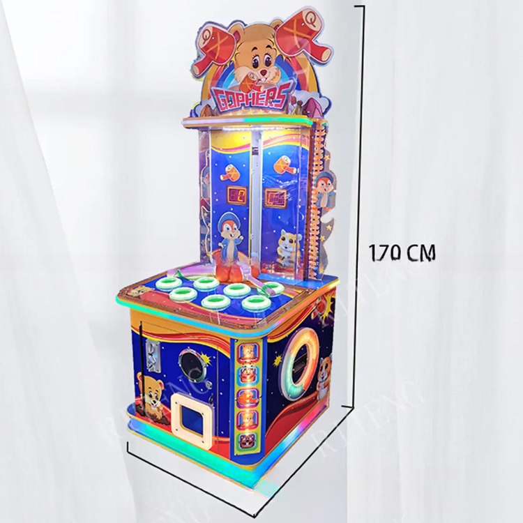 Game Mall Coin Operated Kids Game Machine Hit Hammer Game Machine With US Plug