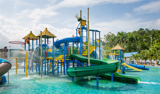 Customized Playground Water Slide Medium Theme Park Aqua Tower