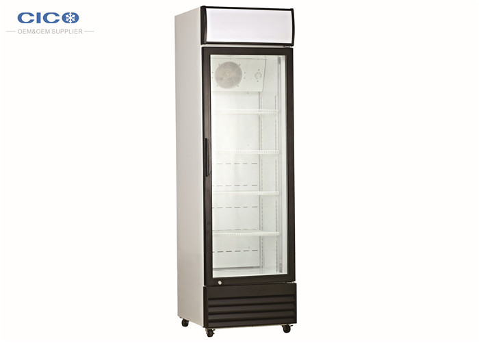 Supermarket 288L Upright Display Refrigerator With Digital Control And LED display