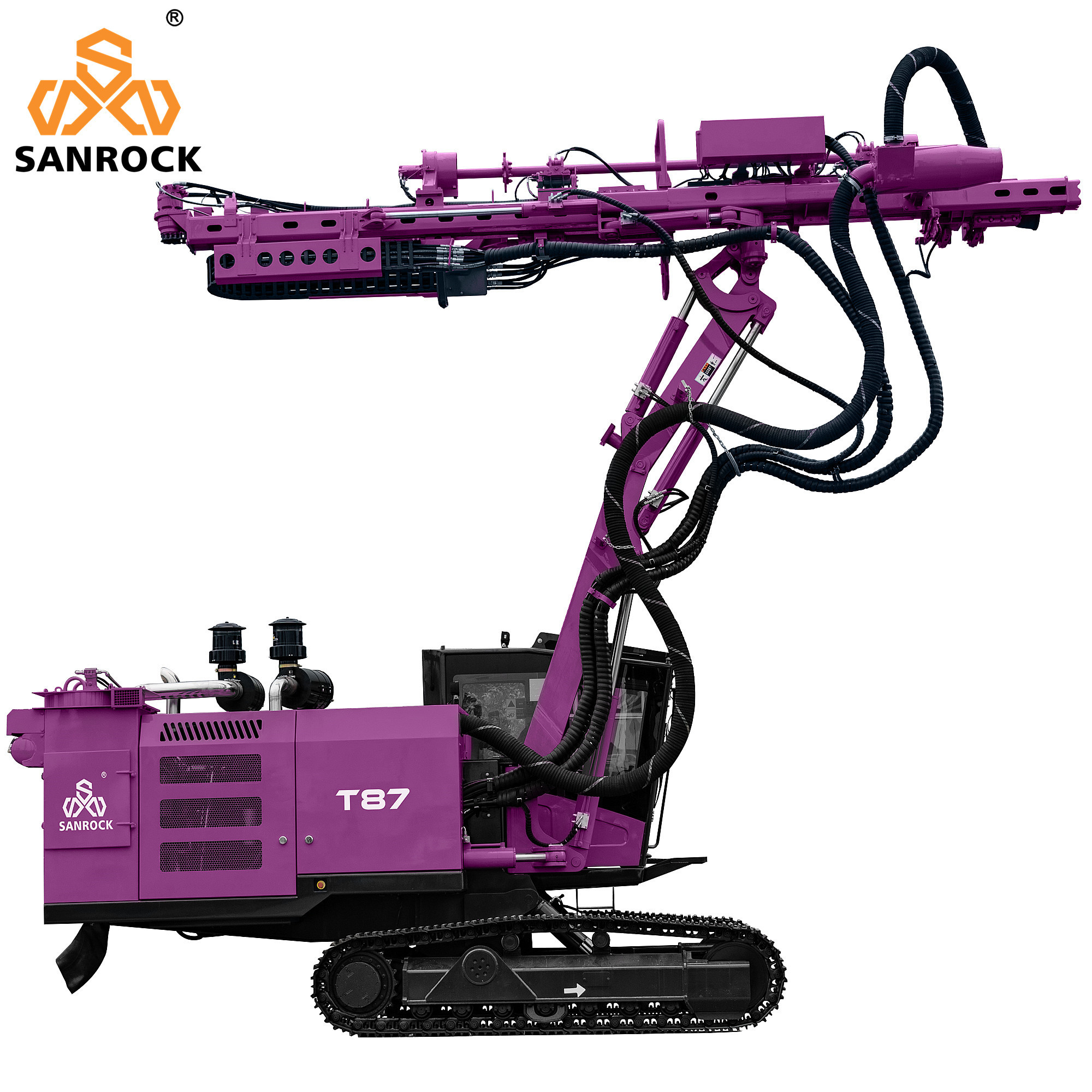 Top Hammer Hydraulic Drilling Rig Blast Hole 24m Deep Crawler Mining DTH Drilling Rig
