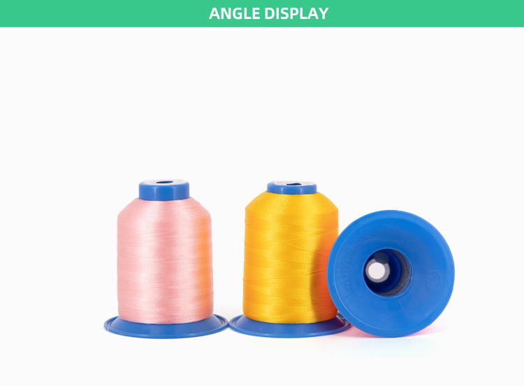 UV Protect 210D 1300m Cone Length Polyester Sewing Thread for High Strength Coat Shoes