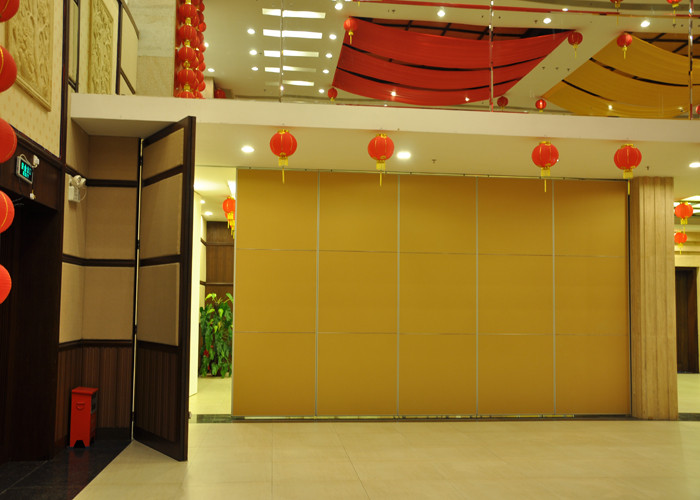 MDF + Aluminum Sound Proofing Movable Folding Internal Doors for Banquet Hall