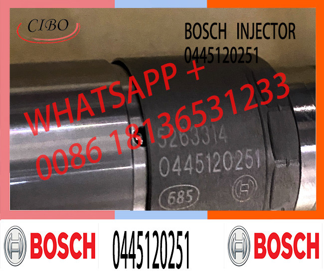 Factory advantage supply diesel common rail injector assembly 0445120251 injector nozzle 0445120251