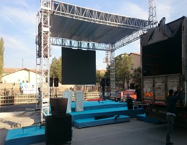 P4.81mm waterproof Stage Outdoor Rental LED Screen High Brightness for Event Use