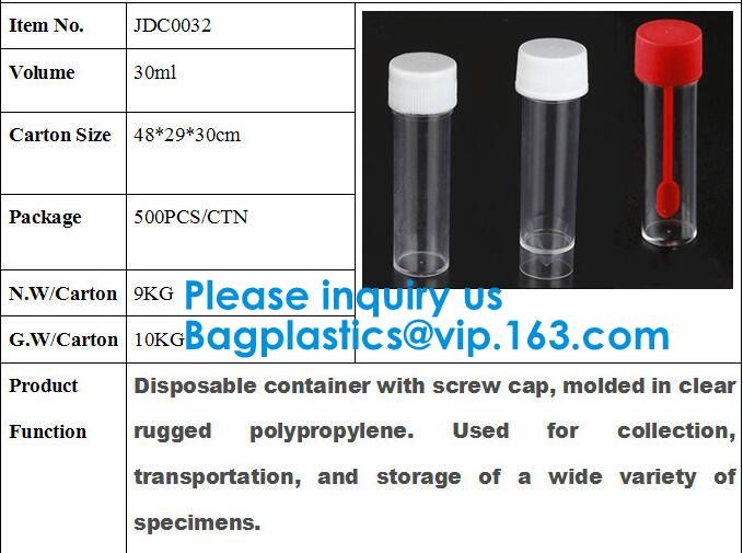 Sterile Disposable Hospital Sample 60ml 100 120 Ml Test Measurement Collection Urine Collector Cup Container