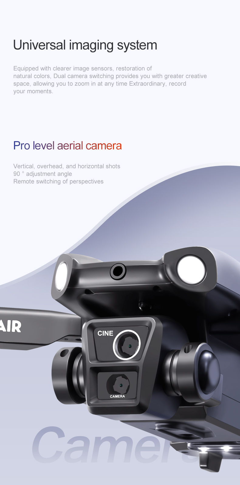 2024 D3 Air Drone LED Light 360-degree Tumbling Headless Mode Optical Flow Positioning Foldable RC Drone for Beginners
