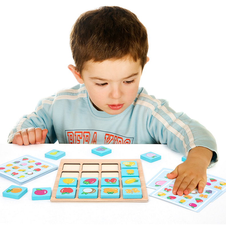 ODM Children'S Montessori Wooden Puzzle Board Game