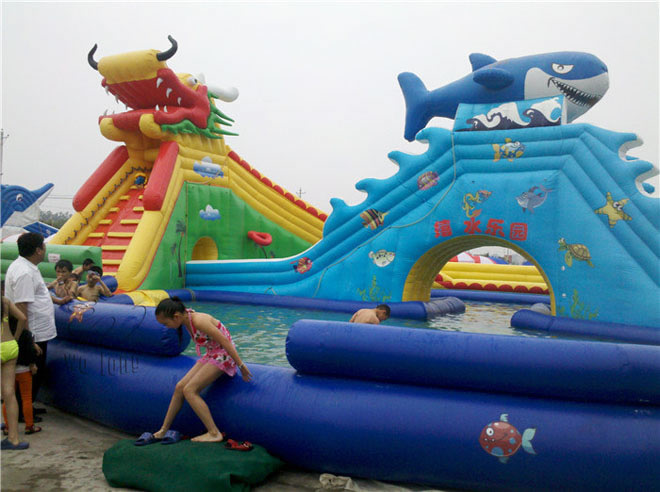 Giant Inflatable Water Slide, Water Slide For Water Park