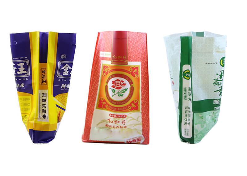 Waterproof 25kg Pp Woven Rice Bag / Pp Plastic Bag 40gsm - 170gsm Weight