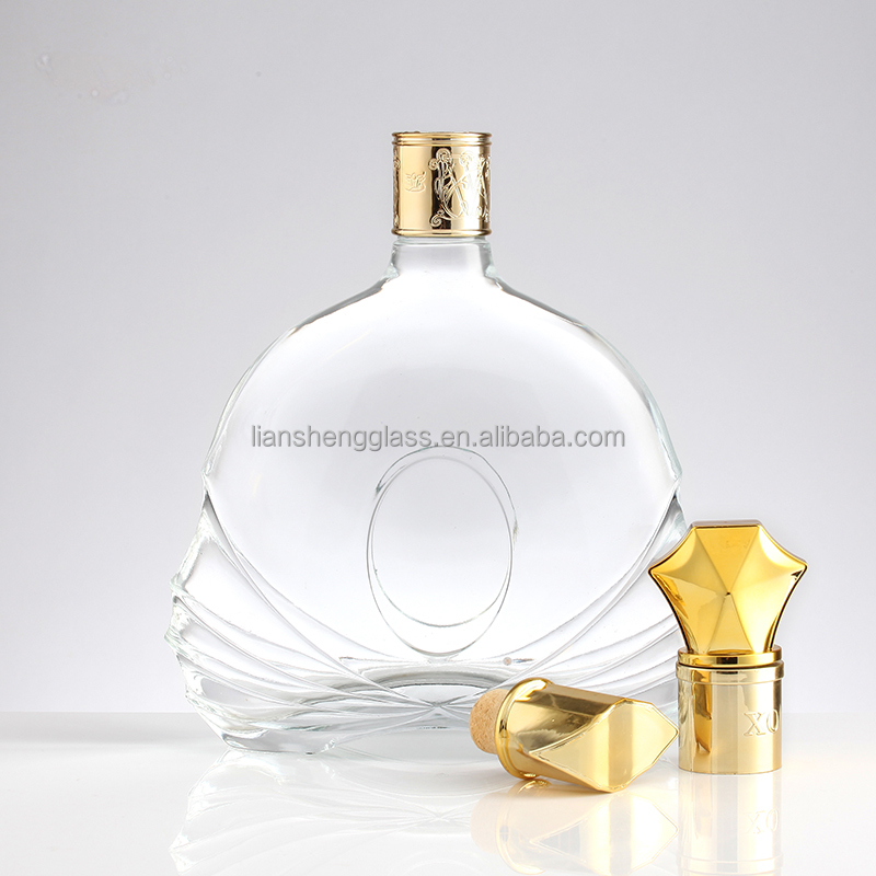 Rubber Stopper Glass Bottle for Hot Stamping Design 200ml 375ml 500ml Spirits Vodka Gin