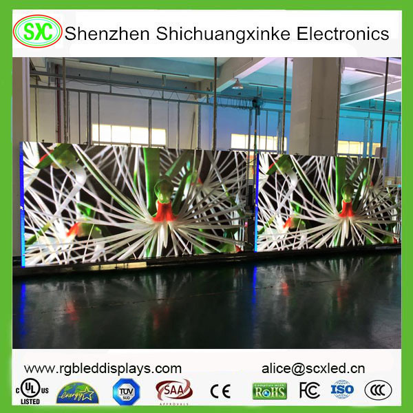 Die Cast Aluminum SMD LED Screen P4 Indoor Video Advertising RGB Display Screen HD No Stuttering