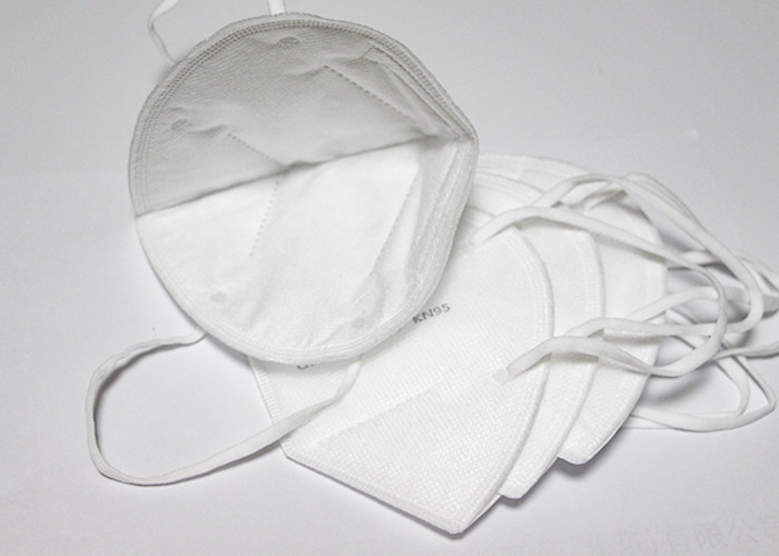 White Disposable KN95 Mask Non Woven 3 Ply Dust Mask High Breathability